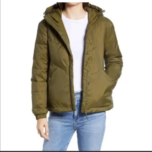 Madewell Jackets & Blazers - Madewell Women's Jacket XXL Chevron Packable Puffer Olive